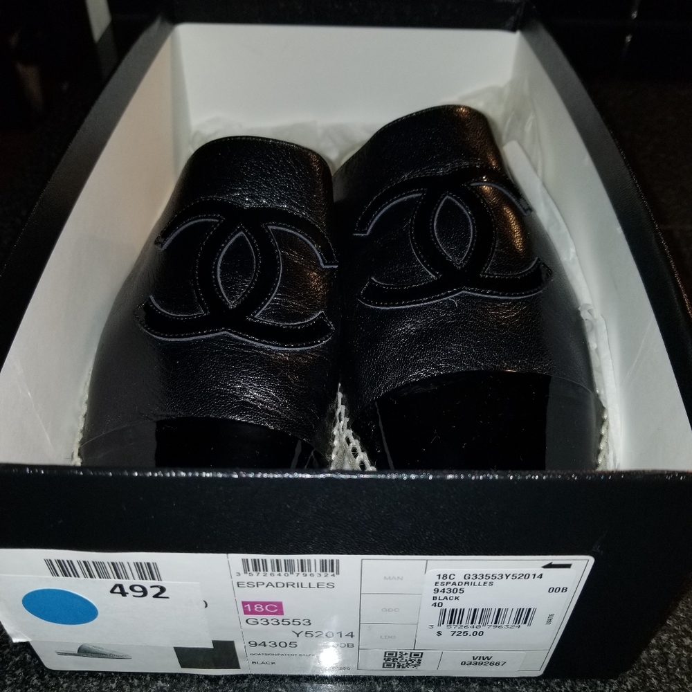 Chanel Espadrilles Slides